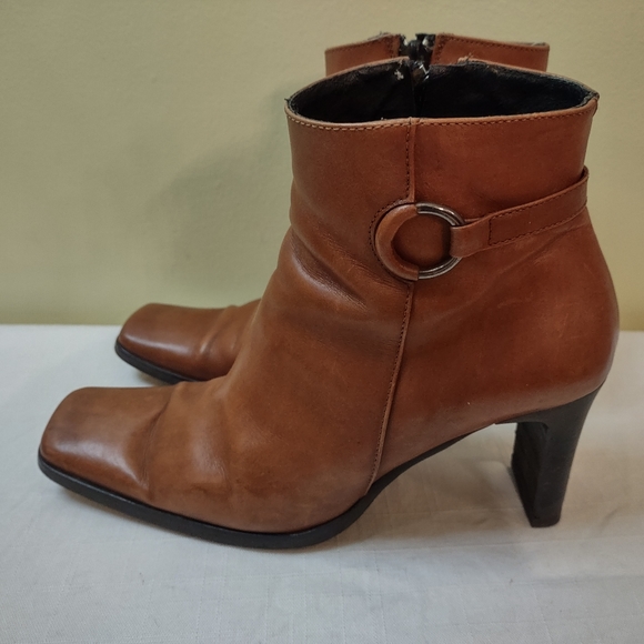 Vera Gomma Calderone Leather Boots Made in Italy Size 36 - Picture 3 of 12